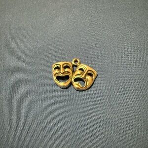 James Avery Silver Comedy and Tragedy Mask Charm RETIRED